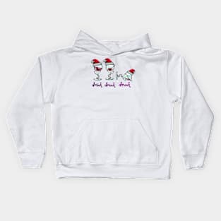 Wine christmas Kids Hoodie